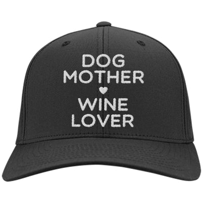 Dog Mother, Wine Lover Twill Cap