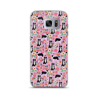 Dogs On Floral Samsung Case