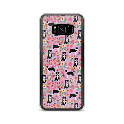 Dogs On Floral Samsung Case