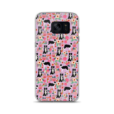 Dogs On Floral Samsung Case